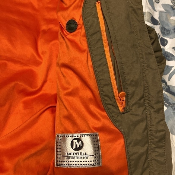 Merrell Align Zip Up Quilted Zip Pockets Puffer Jacket Sage Women Size M - Picture 5 of 6